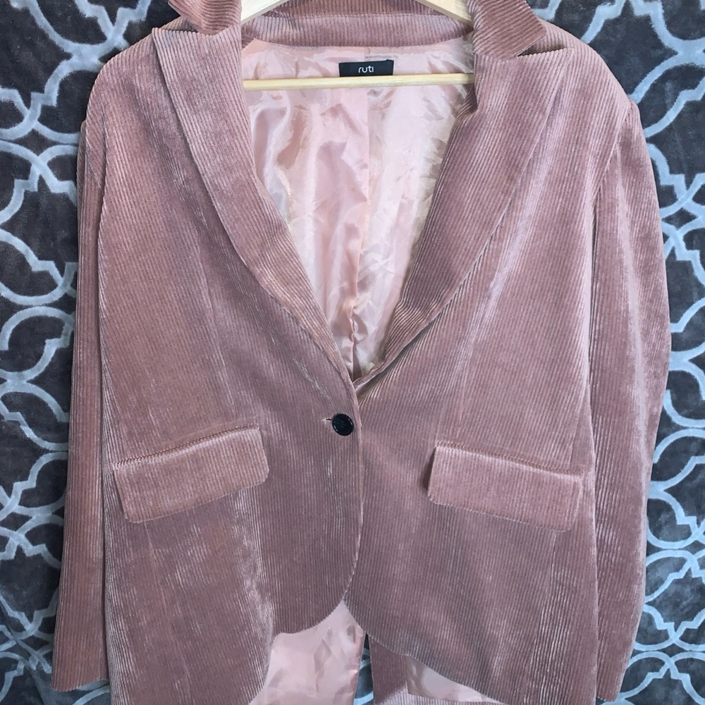 ruti - Pink Corduroy Women's Blazer